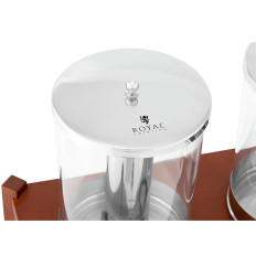 Distributeur de boissons, de jus et de limonade double, refroidi, sur une base de 2x 7 l.