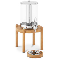 Dispenser Dispenser raffreddato alle bevande succo di limonata su una base di legno 7 l