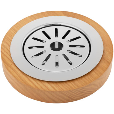 Dispensador dispensador enfriado a bebidas Lemonada Jugo en una base de madera 7 l