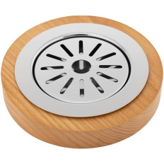 Dispensador dispensador enfriado a bebidas Lemonada Jugo en una base de madera 7 l