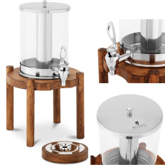 Dispenser Dispenser for beverage juices with cooling system on a wooden base 7 L