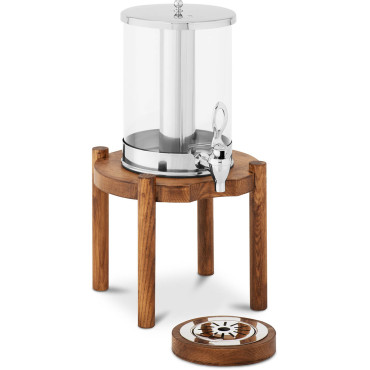 Dispenser Dispenser för dryckesjuice med kylsystem på en träbas 7 l