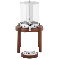 Dispensador dispensador para sucos de bebidas limonada resfriada com base em madeira 7 l