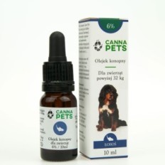 Konopný olej 6% pro zvířecí losos 10ml