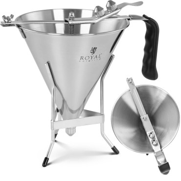 Pistola Dispensador para Molhos De Aço Inoxidável + Stand 3 Bicos 1,8 L