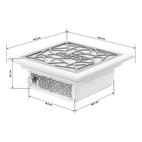 Absorvedor de pó embutido Momo J-404