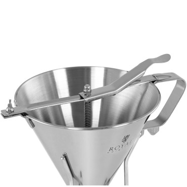 Dispenser per pistola per salse crema su supporto in acciaio inox + 3 ugelli 1.8 l