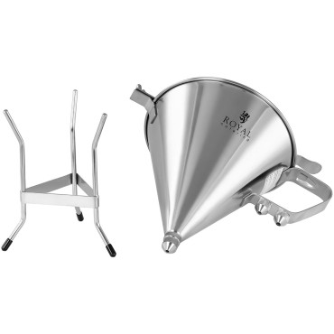 Dispenser per pistola per salse crema su supporto in acciaio inox + 3 ugelli 1.8 l