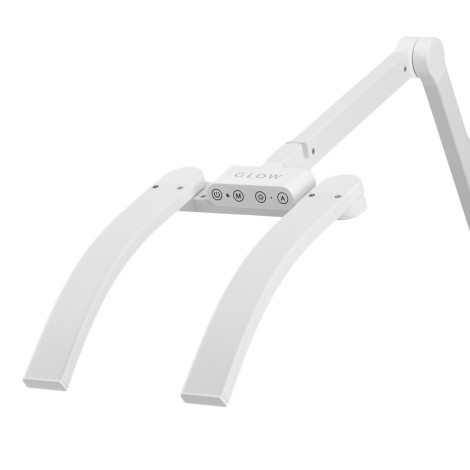 Lámpara de tratamiento para manicura Glow L05 con cabeza curva blanca para sobremesa