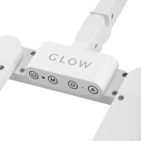 Glow manicure behandel lamp L05 gebogen voor tafel wit — detail bedieningselementen