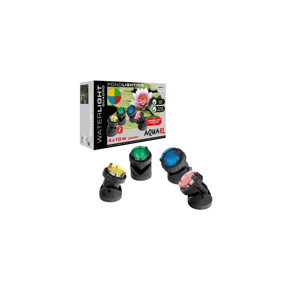 Podvodna svetilka 4x10W Vodna luc Quadro