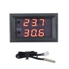 12 V Termostato W2 -50 ° C a 110 ° C Rosso rosso con regolatore di temperatura