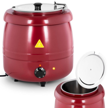 Kociołek Termos pre elektrickú polievku Cool-touch 400 v 10 l 35-80c červená
