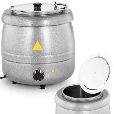 Kociołek termoso elektrinei sriuba su cool-touch 400 į 10 L 35-80C sidabro