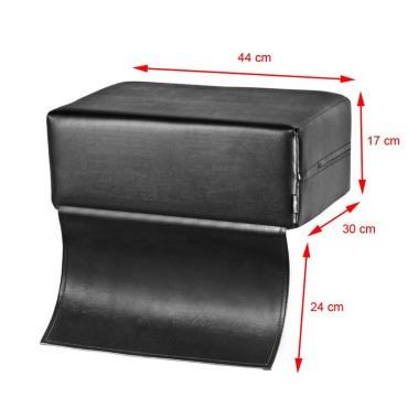 Siège enfant noir pour fauteuil de barbier