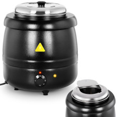 Kociołek Termos for elektrisk suppe med kule-berøring 400 i 10 l 35-80C svart