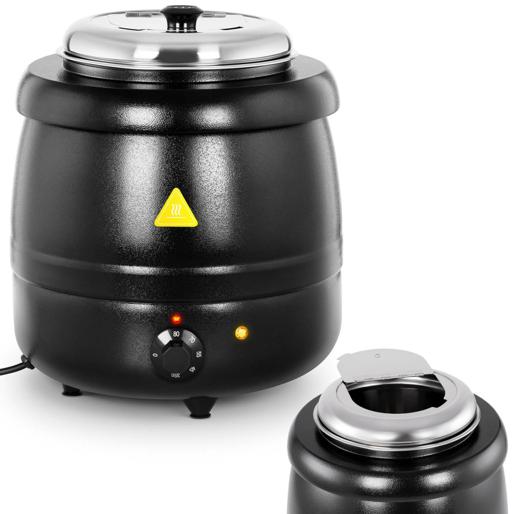 Kociołek termoso elektrinei sriubai su cool-touch 400 į 10 L 35-80c juoda