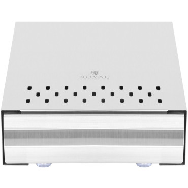 Stalčius ant kavos bumų su spinduliu, skirta atspindinti nerūdijančio plieno kolbą 5,7 l