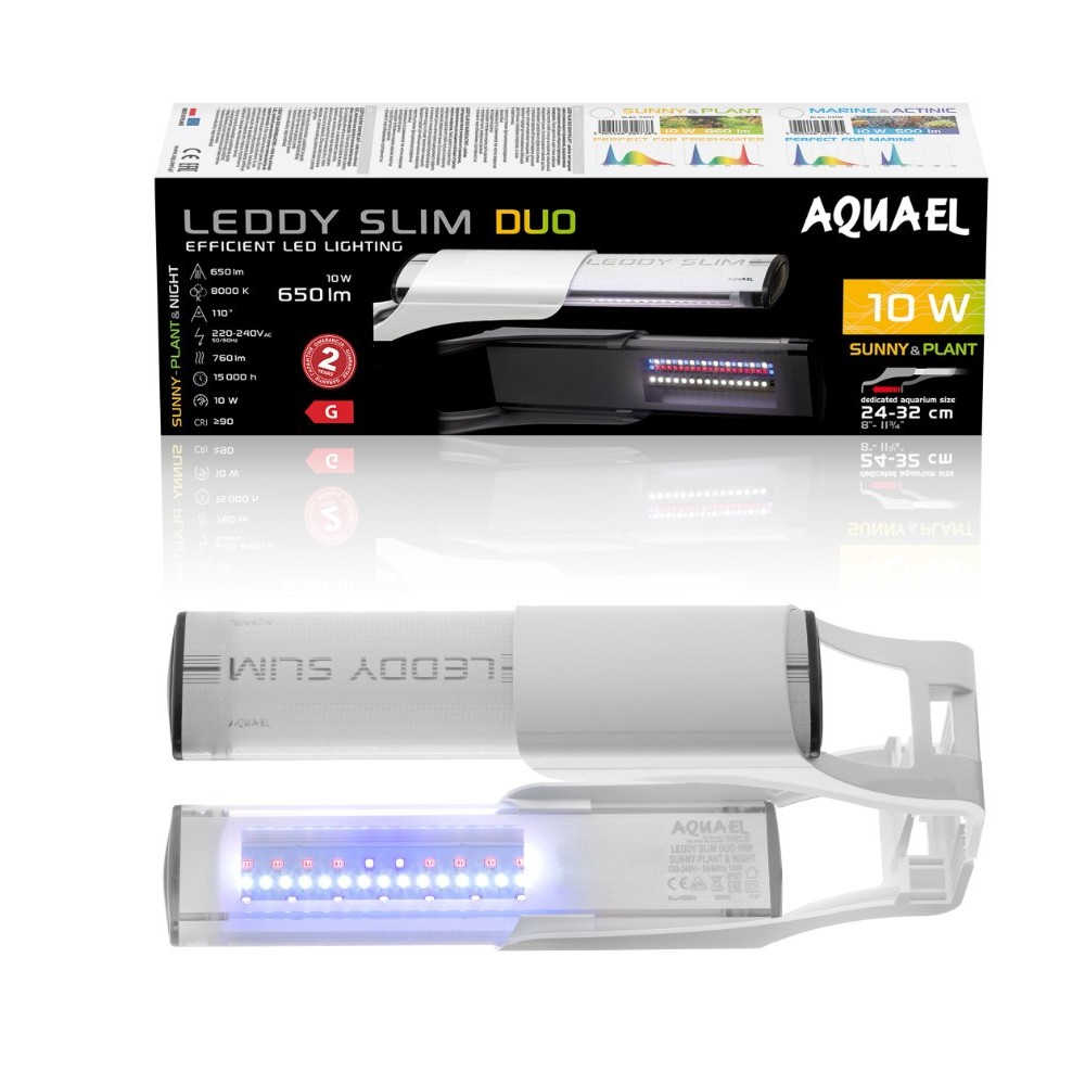 Aquael Leddy Slim Duo 10w Sonnige Pflanze & Nacht weiß