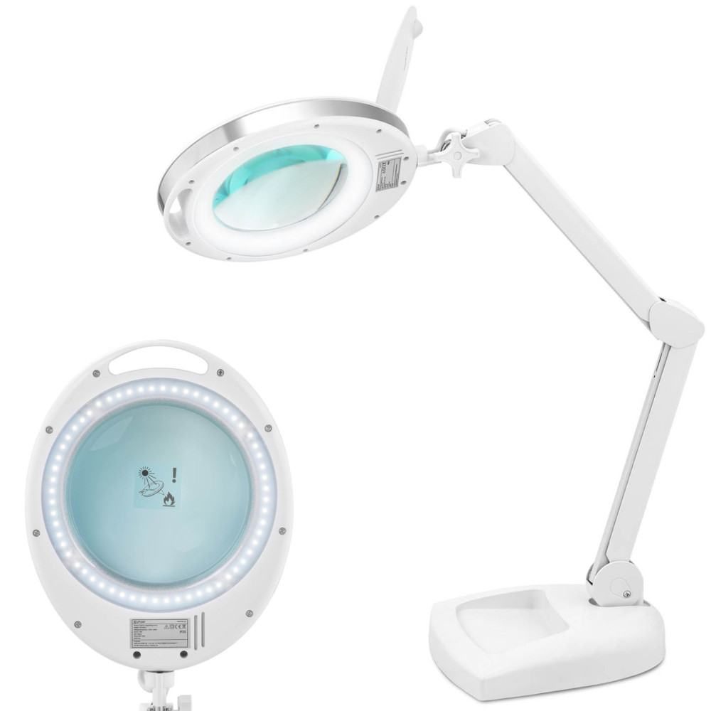 Kozmetična svetilka z povečevalnim steklom povečevalnega stekla 5 DPI 60x LED SED. 127 mm