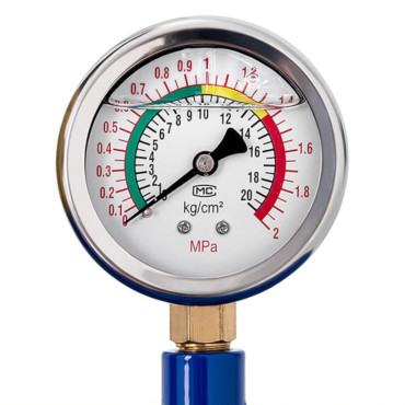 Inflatortrycktank för pumpning av däck med en manometer 8 bar 19.5 l