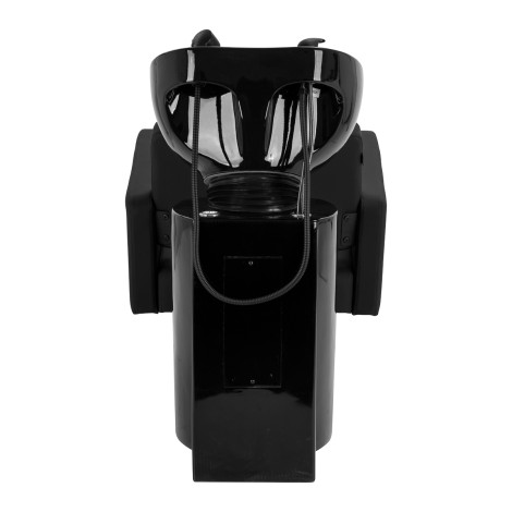 Gabbiano Vitoria kadernícka umývacia stanica čierna — pohľad spredu