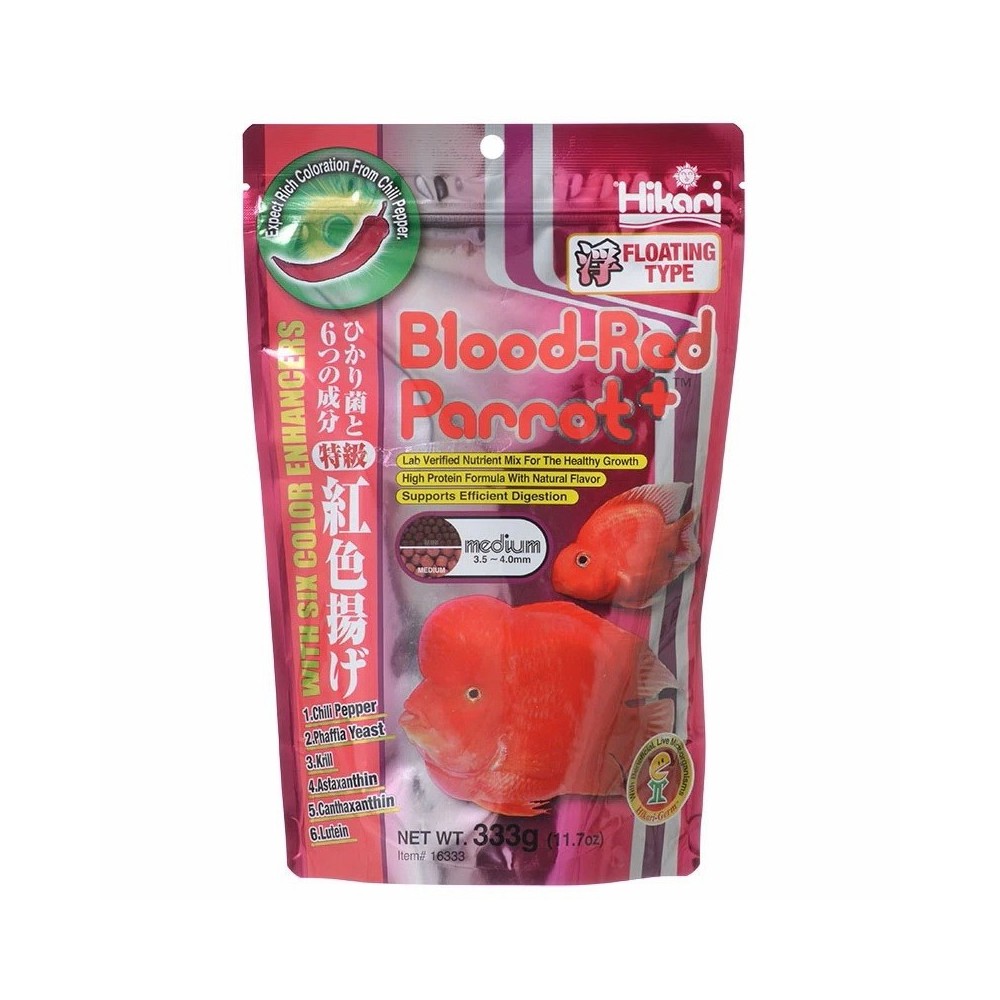 HIKARI BLOOD RED PARROT PLUS MEDIUM 333G