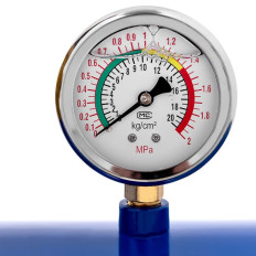 Tanque de pressão do inflator para pneus de bombeamento com manômetro 6-8 bar 38,5 l