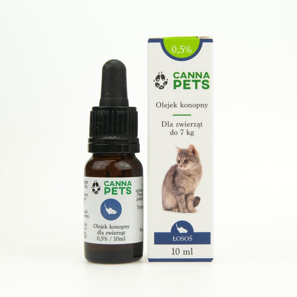 Konopný olej 0,5% pre zvieratá - 10ml lososov