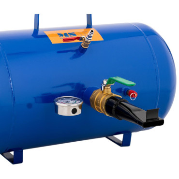 Inflatortrycktank för pumpning av däck med manometer 6-8 bar 38,5 l
