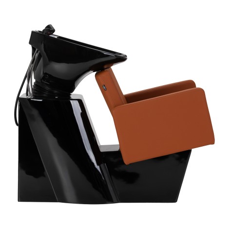 Gabbiano Vitoria hnedá kadernícka umývacia jednotka — bočný pohľad