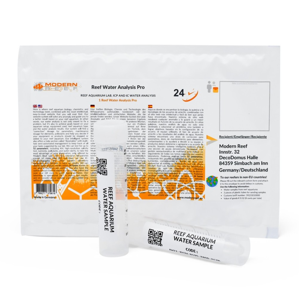 Modern Reef Water Analysis Pro 1 - ICP test for sea water