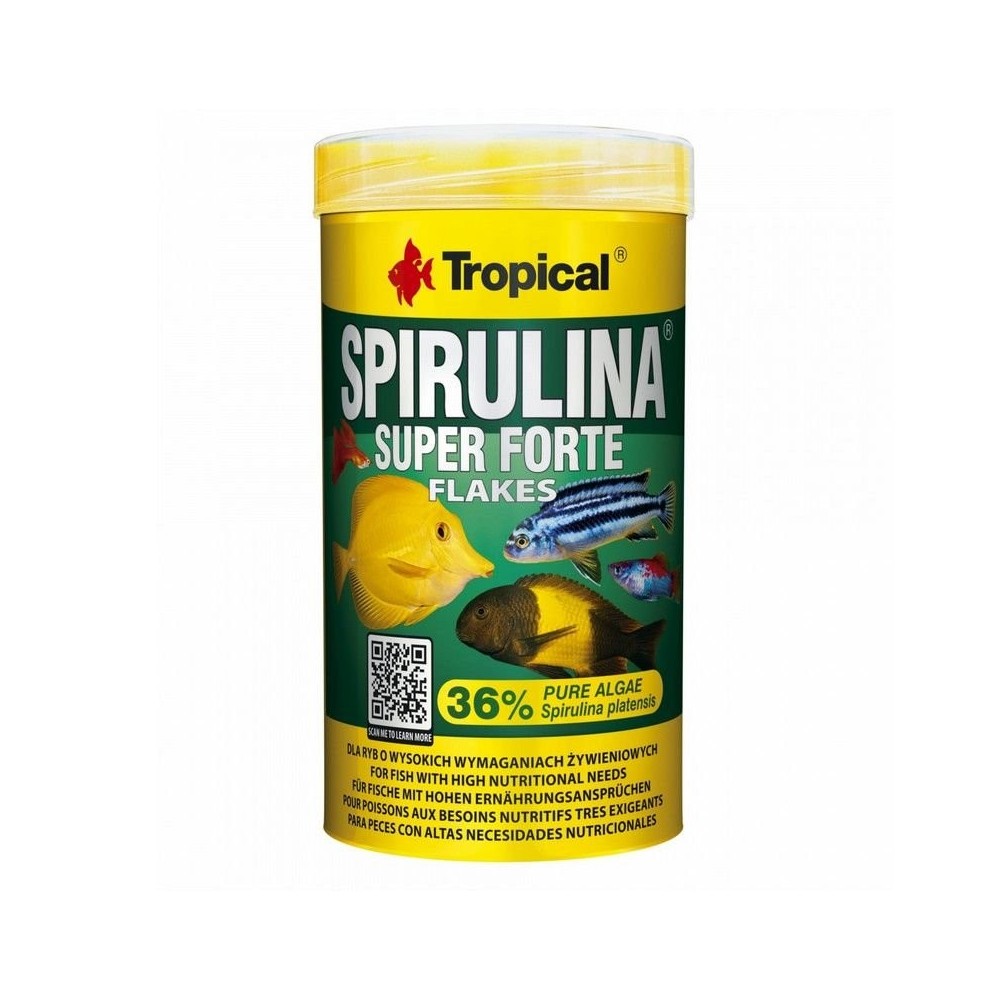 Tropisk super spirulina forte 36% 250 ml - 50 g