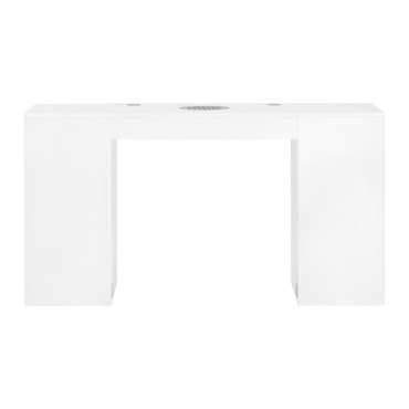 Cosmetic desk 324 with cassette dust absorber white — front view