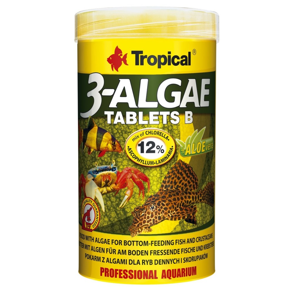 Tropické 3-řasy tablety B 250ml / 150g