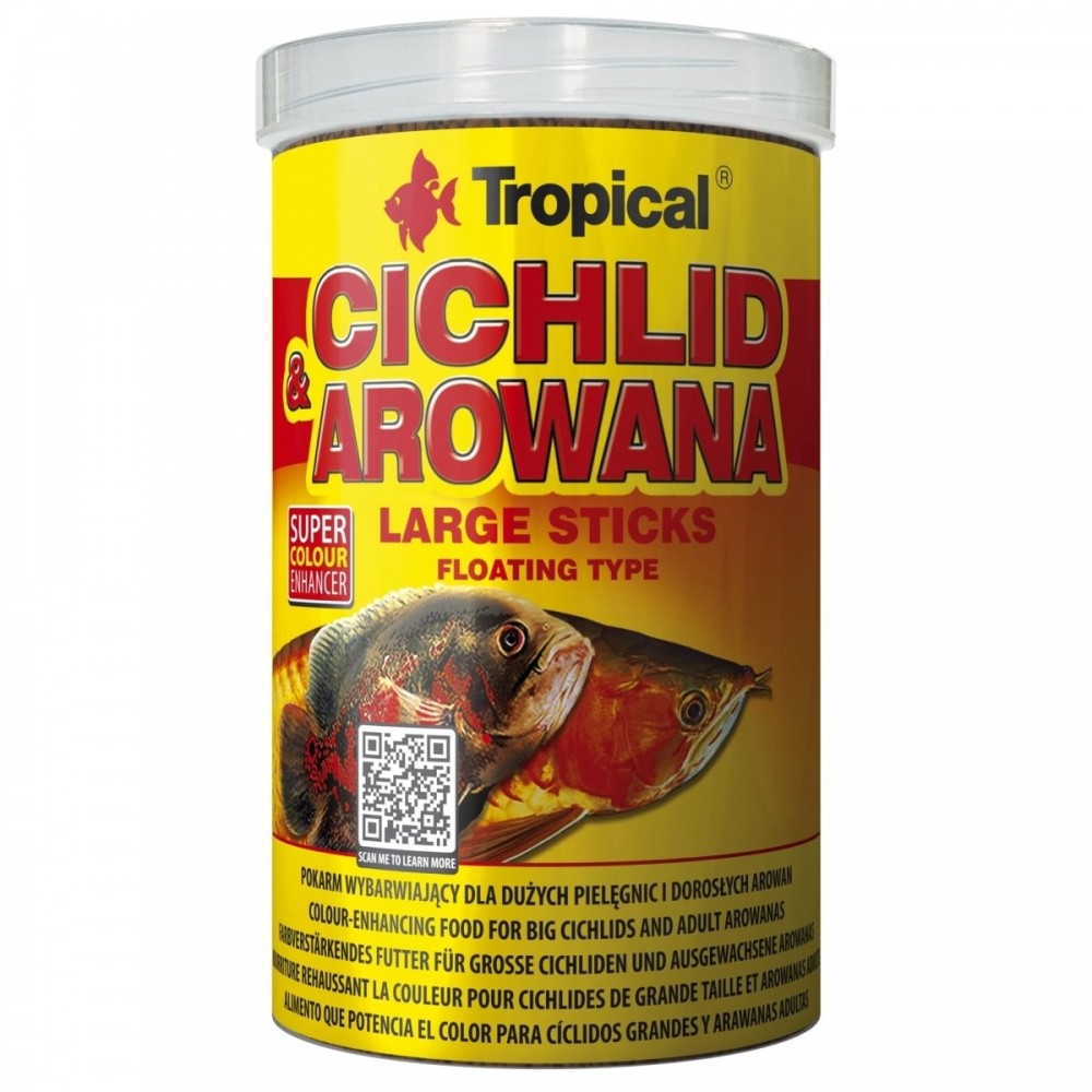 TROPICAL CICHLID & AROWANA LARGE STICKS 1000ML/300G