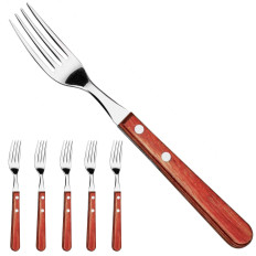 Gaffelgaffler for biff rustfritt Pizza Churrasco Gaucho sett 6 stk.