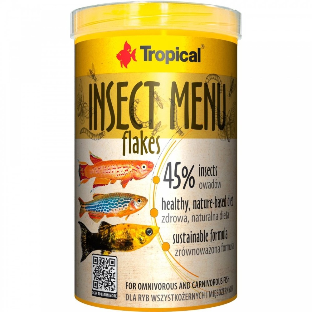 Menu de inseto flocos 250ml / 50g