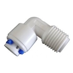 Quick coupling to the water. Elbow plug. 6.5m-nest 9mm thread