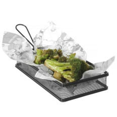 Papel de pergaminho para lanche batatas fritas impressas cozinha 500 pcs. 258x425 mm - Hendi 678206