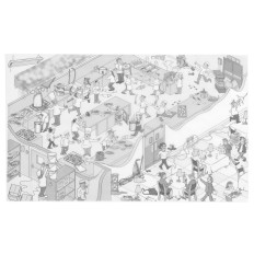 Popieriaus padas. Pergamento spausdinimas. Virtuvės 500 vnt. 420x275 mm - Hendi 678145
