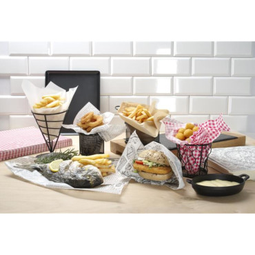 Sous-plat en papier parchemin imprimé CUISINE 500 pièces 420x275 mm - Hendi 678145 Sous-plat en papier parchemin imprimé CUISINE 500 pièces 420x275 mm - Hendi 678145