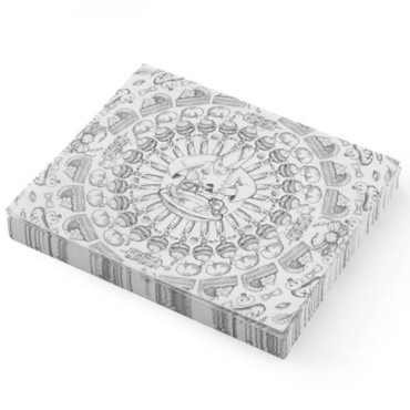 Pergamento popierius užkandžiams Prancūzų Fries Spausdinti Chef 500 vnt. 250x200 mm - Hendi 678220