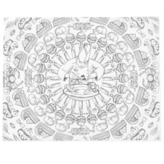 Papel de pergaminho para batatas fritas de snack Imprimir Chef 500 PCs. 250x200 mm - Hendi 678220