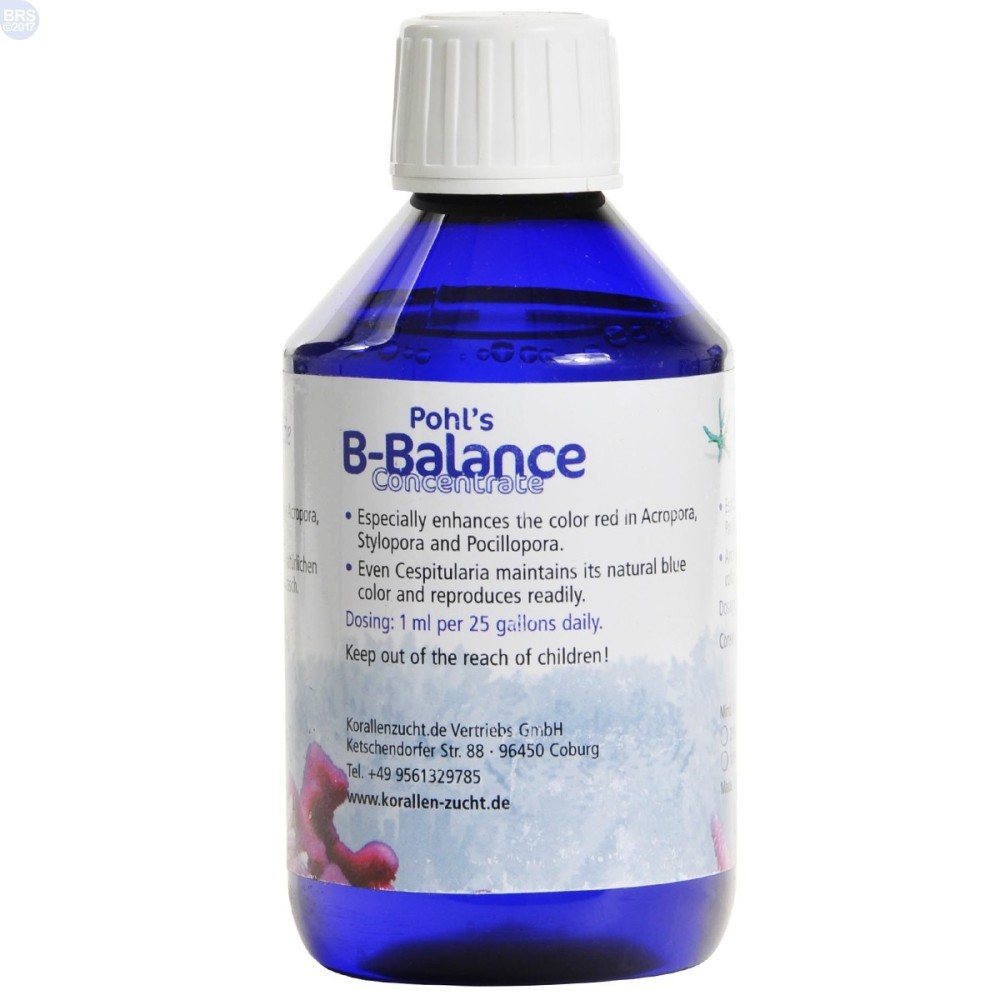 Korallen Zucht Pohl 's B- Balance koncentrátum 250 ml - korall mikrotápanyagok