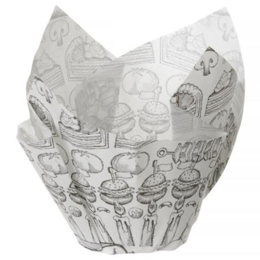 Košarica Handbag Mould za Permer perchment Snack s tiskanjem 150 kosov - Hendi 678190