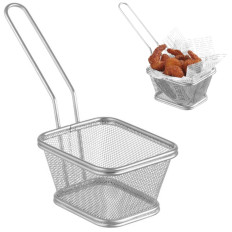 Carrito de compras para bocadillos en miniatura fritos con mango de 105x90x60 mm - Hendi 425664