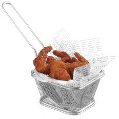 Carrinho de compras para lanches em miniatura frito com 105x90x60 mm. Hendi 425664