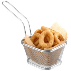 Winkelwagen voor gebakken miniatuur snacks met handvat 130x115x80 mm - Hendi 425688