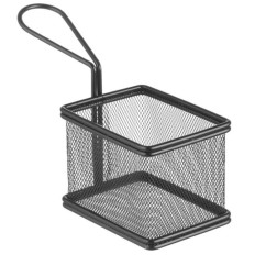 Bevásárlókosár sült miniatűr snackekhez 100x80x75 mm-es tartóval - Hendi 425619